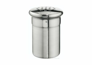 Shaker for flakes made of stainless steel